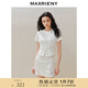 MAXRIENY精致休閑感抽褶T恤修身顯瘦短袖上衣女 本白 S 01/34