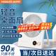 海納斯（HANASS）桌面小風扇 充電風扇 直流定頻 戶外臺式 辦公學生宿舍 床頭便攜折疊掛壁風扇F11