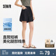 森馬（Semir）牛仔褲女遮胯顯瘦涼感直筒褲2025夏顯腿長(zhǎng)短褲ins潮109325122002