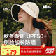 蕉下（beneunder）遮陽帽女棒球帽子男大帽檐防曬帽全臉遮陽鴨舌帽太陽帽25秋新品米