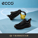 愛(ài)步（ECCO）休閑鞋男 網(wǎng)面透氣輕盈徒步舒適運(yùn)動(dòng)跑步鞋 靈動(dòng)525254 黑色40
