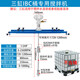 宿尚IBC噸桶氣動攪拌機(jī)1000L油漆涂料橫板式工業(yè)化工攪拌器高速分散機(jī) 三缸噸桶專用攪拌機(jī)