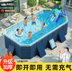 西哈泳士免充氣游泳池家用兒童戶(hù)外大型支架泳池寶寶可折疊戲水池玩具 2.6米【入門(mén)套餐】5層夾網(wǎng)加厚