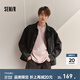 森馬（Semir）牛仔外套男2025秋季復(fù)古水洗輕工裝夾克男士外套小寬松翻領(lǐng)上衣潮 牛仔黑98301 L