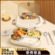 宇太（YUTAI）304不銹鋼飯盒學(xué)生上班族帶飯學(xué)校餐盒餐盤(pán)保溫便當盒 鉆紋1.5L