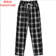 胖優(yōu)米大碼格子褲男韓版潮流八9分褲百搭學(xué)生港風(fēng)ins超火寬松束腳長(cháng)褲男 黑白格 M 建議90斤-110斤左右