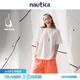 nautica white sail 白帆×CityBoy 寬松中性復古潮流純棉短袖圓領小白T恤 TW3220 本白1CW S