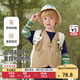 MQDMINI童裝男童馬甲春秋兒童戶外登山馬甲露營(yíng)背心時(shí)髦寶寶秋裝徒步拾遺
