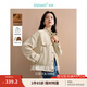 茵曼（INMAN）秋季外套女裝2025新款復(fù)古麂皮絨休閑高級(jí)寬松長(zhǎng)袖小個(gè)子夾克上衣 淺杏色 XL