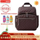 SKIP HOP（SKIPHOP）SKIP HOP媽咪包大容量 多功能媽咪包 手提 媽咪包雙肩 時(shí)尚背包 巧克力色（新款）