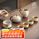 尚言坊汝窯功夫茶具整套高檔家用陶瓷泡茶茶壺茶杯個(gè)人專用器具全套裝