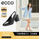 愛(ài)步（ECCO）包頭涼鞋女 25年夏季新款優(yōu)雅百搭透氣粗跟高跟鞋 雕塑222713 黑色22271301001 37