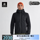 凱樂石（KAILAS）TC133暖殼棉服GORE-TEX 2L防風PRIMALOFT金標保暖P棉外套男 墨黑 L