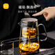 尚明（SAMADOYO）玻璃磁吸飄逸杯泡茶壺無(wú)鍵下水茶水分離飄逸壺懶人泡茶器辦公室 透明色700ml