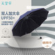 天堂 雙人晴雨傘三折遮陽(yáng)傘10骨加大加固防曬大傘 3311升級深藏青