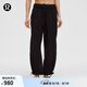lululemon丨WovenAir 女士可調(diào)節(jié)褲腳高腰衛(wèi)褲 速干芯吸 LW5HTQA 黑色 L