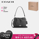 蔻馳（COACH）【品牌直供】FAYE 女士大號字母徽標(biāo)手提云朵包黑色 七夕禮物