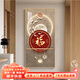 墨派（Mopai）玄關(guān)裝飾畫豎版現(xiàn)代簡約走廊過道背景墻壁畫入戶輕奢掛畫免打孔 福星高照 80*160cm烤瓷鑲鉆+鋁合金邊框