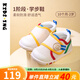 kids.ing可迪星學(xué)步鞋1-2歲春秋新款嬰兒男女寶寶鞋飛織網(wǎng)面防滑軟底透氣 杏色-網(wǎng)布 （春夏款） 20 適合腳長12.6-13.0cm