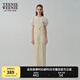 Teenie Weenie小熊女裝簡約時(shí)尚春夏寬松直筒牛仔背帶褲牛仔褲長褲 象牙白 S (160)