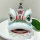 美陶（MEI TAO）《嶺南獅子頭》國(guó)潮獅子頭陶瓷工藝品醒獅舞獅禮品博古架裝飾擺件 原創(chuàng)嶺南醒獅白色 屬性金