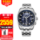 西鐵城光動(dòng)能手表多局電波表鋼帶萬年歷時(shí)尚商務(wù)休閑防水夜光男表 AT9031-52L