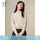 玖姿·安娜蔻簡約柔軟100羊毛半高領(lǐng)打底針織衫女冬款 杏色 XL
