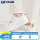 FILA FUSION斐樂潮牌女子板鞋2025春夏時(shí)尚休閑鞋網(wǎng)球文化鞋小白鞋