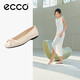 愛步（ECCO）夏季優(yōu)雅氣質(zhì)芭蕾舞鞋淺口單鞋 舞悅234313 石灰色36