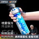 驕鹿【德國精造】噴霧運動(dòng)水杯男女生夏天健身戶(hù)外騎行杯噴水水壺新款豹紋 590ml