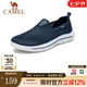 駱駝（CAMEL）健步鞋男士網(wǎng)面透氣鏤空簡約軟底運(yùn)動(dòng)休閑鞋 深藍(lán) 42