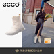 愛(ài)步（ECCO）靴子女 女士時(shí)尚潮流高幫休閑女靴 靈動(dòng)218313 砂礫灰/石灰色21831361068 37