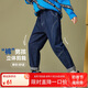 ASK JUNIOR男童褲子2025秋中大童長(zhǎng)褲直筒褲休閑兒童牛仔褲 深藍(lán)色 150