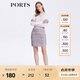 PORTS寶姿商場(chǎng)同款女裝半裙春夏時(shí)尚通勤修身半身裙SM8K219MZX007 霧渺粉混色 M