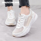 Skechers斯凱奇女鞋春季新款網(wǎng)面透氣休閑鞋夏季時(shí)尚厚底老爹鞋運動(dòng)鞋子女 白色/自然色 37