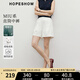紅袖白色顯瘦休閑褲2025夏季新款女裝MIU系H型通勤百搭氣質(zhì)中腰短褲 本白001 S