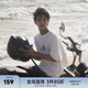 CHINISM  CH赤塵美式?jīng)龈兴俑啥绦鋞恤男士夏季潮流寬松休閑五分袖上衣 白色 （基礎款） M