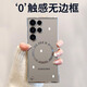 五鼠超薄透明適用三星s25ultra手機殼新款無邊框s24帶鏡頭膜S24電鍍磁吸s23ultra高級感男女防摔保護套 磁吸款【銀色】超薄無邊框-帶鏡頭膜-高透不發(fā)黃 三星 S25Ultra