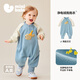 迷你巴拉（minibala）【抗靜電】嬰幼兒毛絨外出連體衣?lián)u粒絨可外穿寶寶衣服春季新款