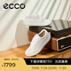 愛步（ECCO）板鞋女 時尚潮流百搭簡約輕盈系帶牛皮休閑鞋 柔酷220263 白色22026301007 37