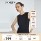 PORTS寶姿新品女裝優(yōu)雅束腰連體褲LL8P085NWB011 黑色 S 4