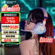 ROG棱鏡游戲耳機頭戴式 棱鏡耳機 電腦電競有線耳麥 ps5 xbox 虛擬7.1音效耳機 棱鏡限定白 單向降噪 4路DAC