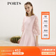 PORTS寶姿女裝 秋冬新品針織長(zhǎng)袖短連衣裙SL9K256LKE015 日暮粉 M