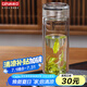 格亞（GEYA）景行雙層玻璃杯男士 高檔商務(wù)玻璃茶杯玻璃水杯泡茶杯子禮盒