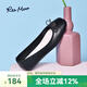 reemoor睿慕舒適女鞋2025夏季新款低跟方頭平底單鞋復(fù)古可卷平底鞋 黑色 36