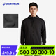 迪卡儂（DECATHLON）仿羊羔絨外套秋冬男加厚保暖連帽外套寬松休閑拉鏈衛衣 黑色 S