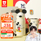 杯具熊（BEDDYBEAR）兒童保溫杯小學(xué)生上學(xué)專用喝水杯316不銹鋼大容量雙蓋帶吸管杯 耳朵系列-米奇 600ml