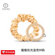 TELETIES美國電話(huà)線(xiàn)真絲大腸發(fā)圈高級感發(fā)繩絲綢進(jìn)口高端高顏值輕奢發(fā)飾 璀璨絲光2支M璀璨金