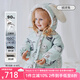OAK FAMILY兒童羽絨服加厚保暖外出鵝絨冬季男女童羽絨服寶寶外套童裝衣服 絨球兔 90 cm