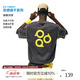 FPA哈蘇線白色運(yùn)動印花T恤夏季復(fù)古寬松休閑圓領(lǐng)撞色線條短袖男女款 灰色 M